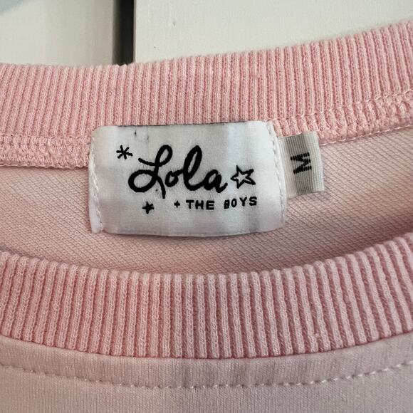 Lola & the Boys - Dip Dye Tie Dye Ruffle Sweatshirt - Girl’s Size M - Picture 4 of 7